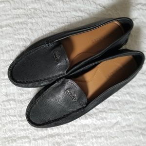 Coach New York Black Leather Driving Shoe